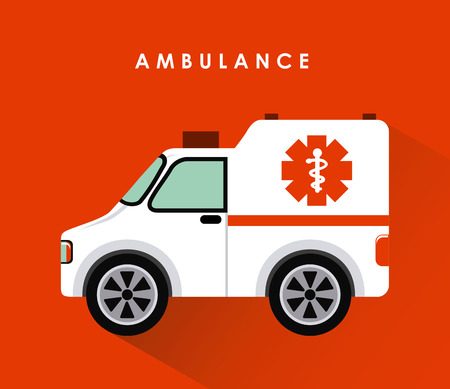 ambulance graphic design , vector illustrationのイラスト素材