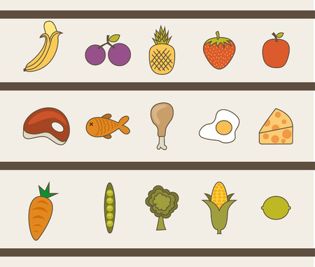 food graphic design , vector illustrationのイラスト素材