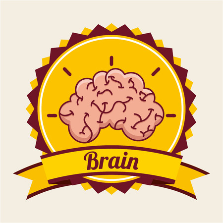 brain graphic design , vector illustrationのイラスト素材