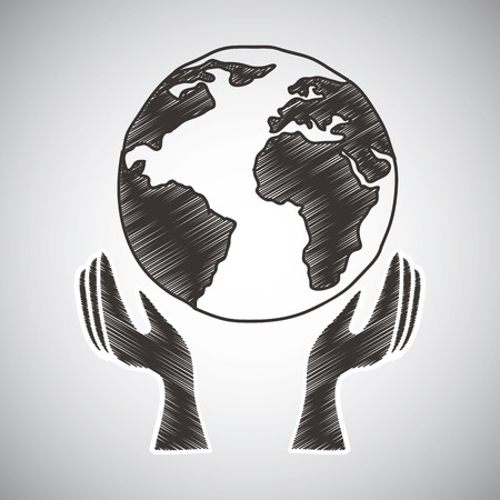 eco graphic design , vector illustrationのイラスト素材