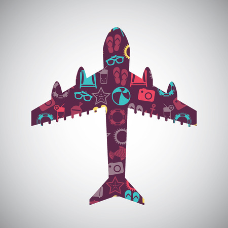 airplane graphic design , vector illustrationのイラスト素材