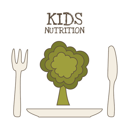 kids menu graphic design , vector illustrationのイラスト素材