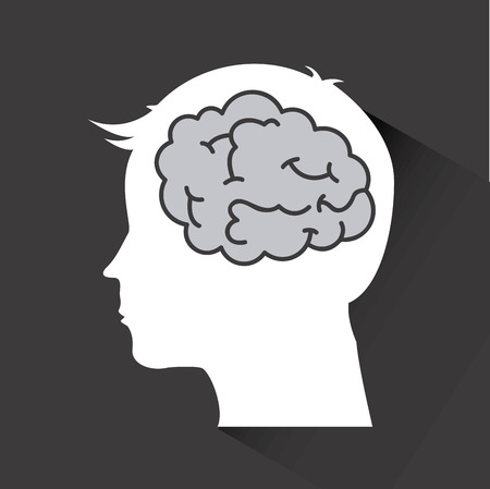 brain graphic design , vector illustrationのイラスト素材