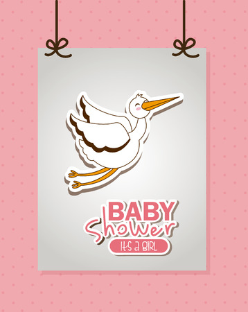 baby shower graphic design , vector illustrationのイラスト素材