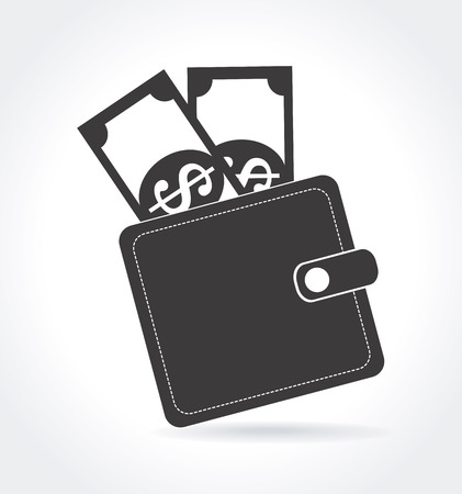 Money design over white background, vector illustrationのイラスト素材