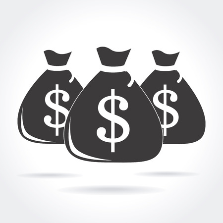 Money design over white background, vector illustrationのイラスト素材