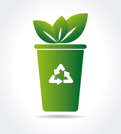 Ecology design over white background, vector illustrationのイラスト素材