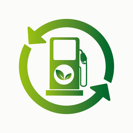 Ecology design over white background, vector illustrationのイラスト素材