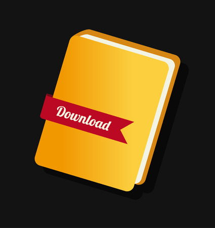 eBook design over black background, vector illustrationのイラスト素材