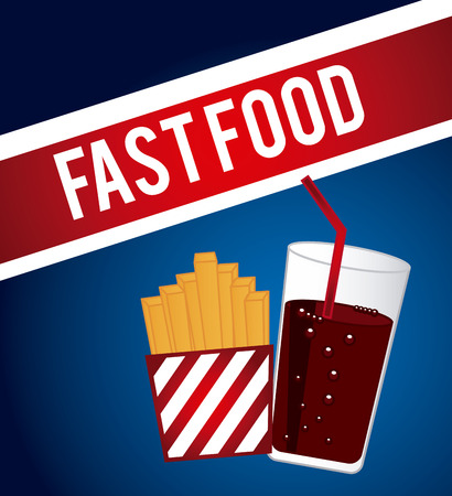 fast food graphic design , vector illustrationのイラスト素材
