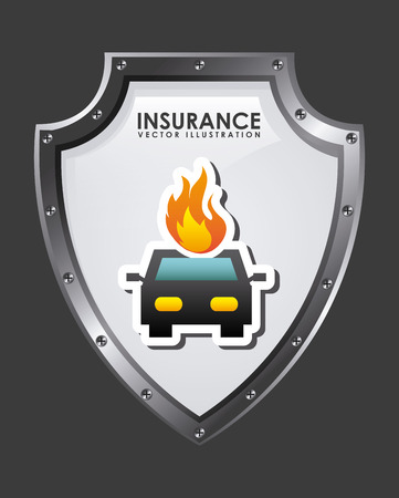 insurance graphic design , vector illustrationのイラスト素材