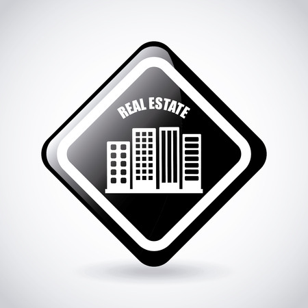 real state graphic design , vector illustrationのイラスト素材