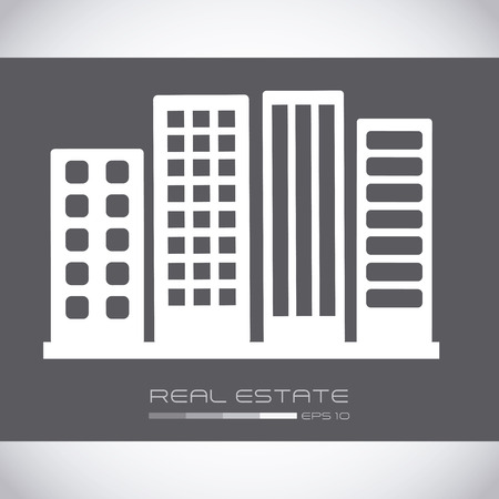 real state graphic design , vector illustrationのイラスト素材
