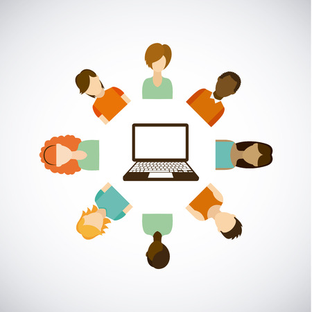 social network graphic design , vector illustrationのイラスト素材