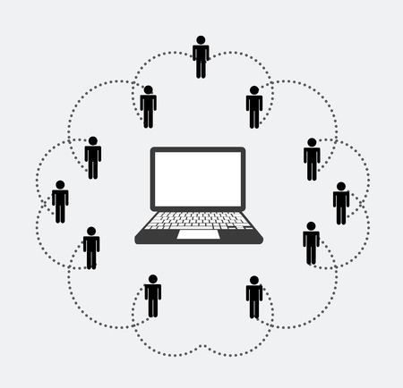 social network graphic design , vector illustrationのイラスト素材