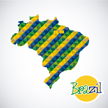 brazil graphic design , vector illustrationのイラスト素材