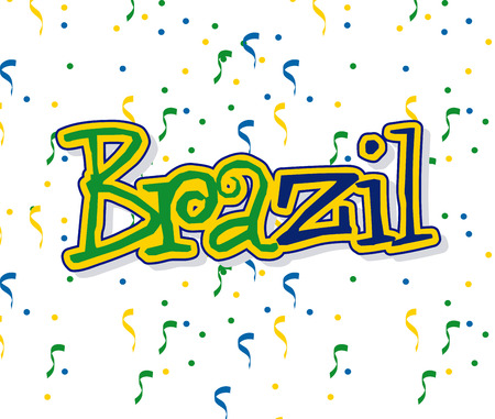 brazil graphic design , vector illustrationのイラスト素材