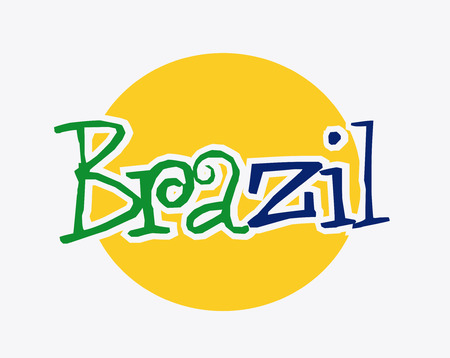 brazil graphic design , vector illustrationのイラスト素材