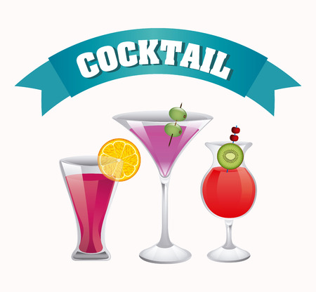 cocktail graphic design , vector illustrationのイラスト素材