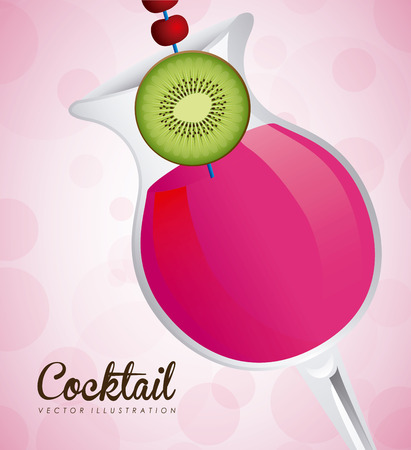 cocktail graphic design , vector illustrationのイラスト素材