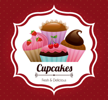 pastry graphic design , vector illustrationのイラスト素材