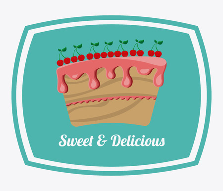 pastry graphic design , vector illustrationのイラスト素材