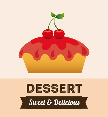 pastry graphic design , vector illustrationのイラスト素材