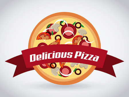 pizza graphic design , vector illustrationのイラスト素材