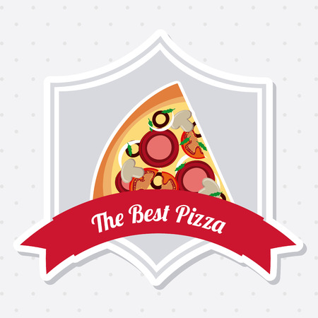 pizza graphic design , vector illustrationのイラスト素材