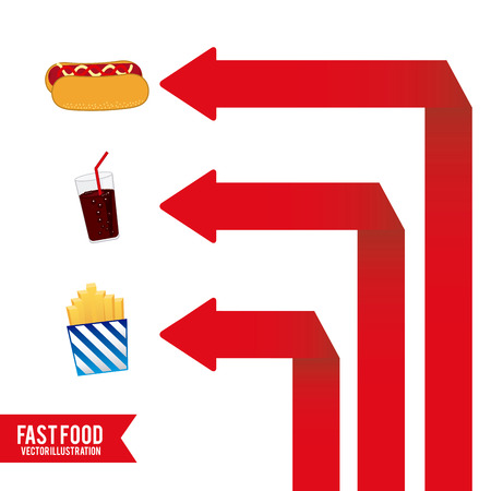 fast food graphic design , vector illustrationのイラスト素材