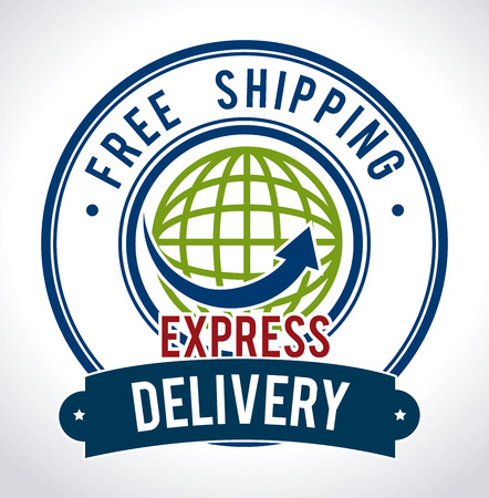 Delivery design over white background, vector illustrationのイラスト素材