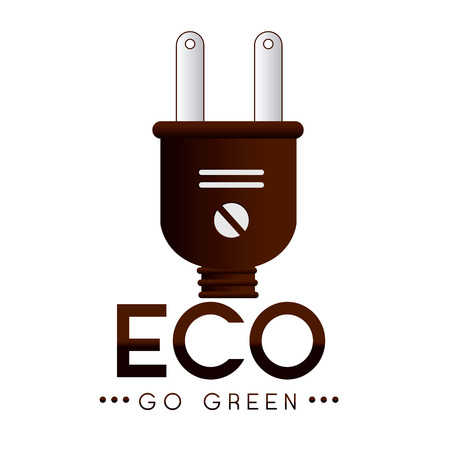 Ecology design over white background, vector illustrationのイラスト素材