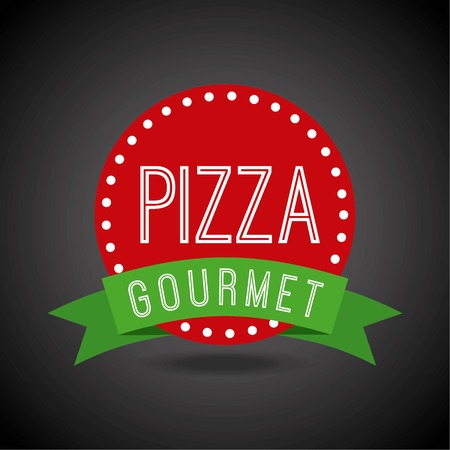 pizza graphic design , vector illustrationのイラスト素材