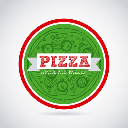 pizza graphic design , vector illustrationのイラスト素材