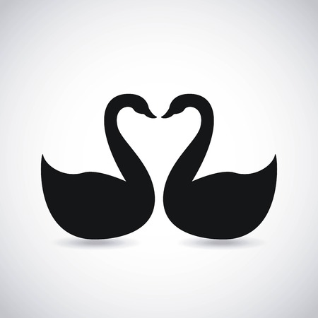 swans  graphic design , vector illustrationのイラスト素材