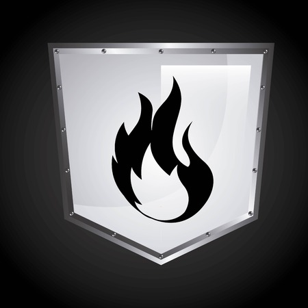 security shield graphic design , vector illustrationのイラスト素材