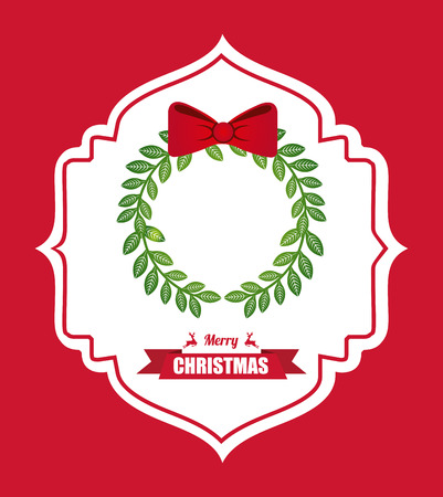 merry christmas graphic design , vector illustrationのイラスト素材
