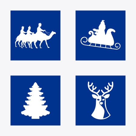 merry christmas graphic design , vector illustrationのイラスト素材