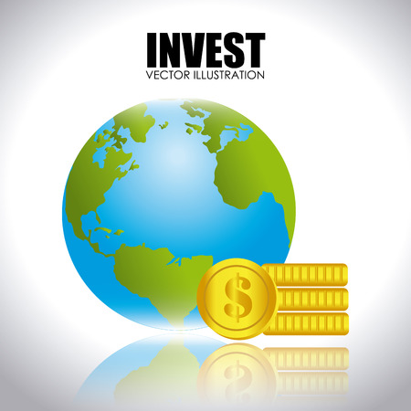 Money design over white background,vector illustrationのイラスト素材