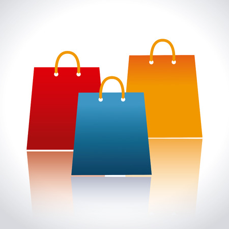 Shopping design over white background, vector illustrationのイラスト素材