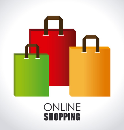 Shopping design over white background, vector illustrationのイラスト素材