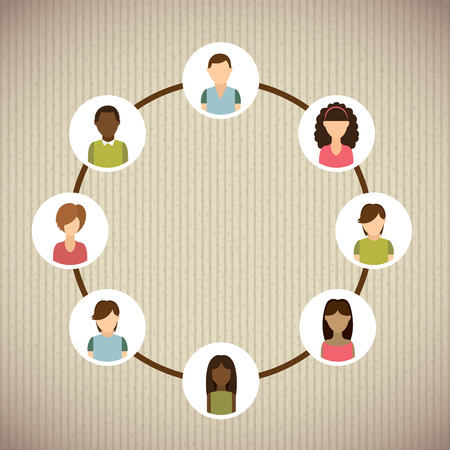 teamwork graphic design , vector illustrationのイラスト素材