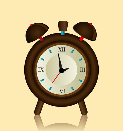 Time design over beige background, vector illustrationのイラスト素材