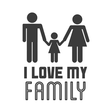 family graphic design , vector illustrationのイラスト素材