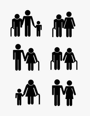 family graphic design , vector illustrationのイラスト素材