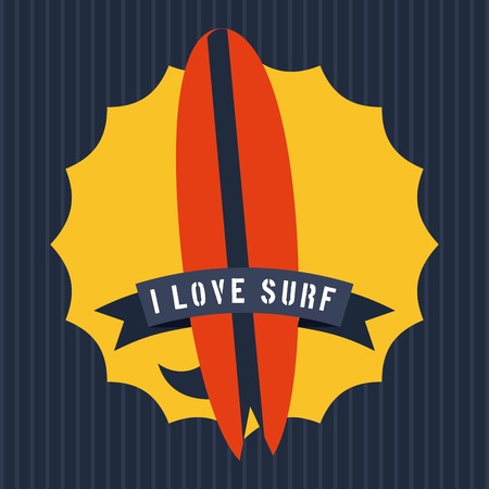 surf graphic design , vector illustrationのイラスト素材