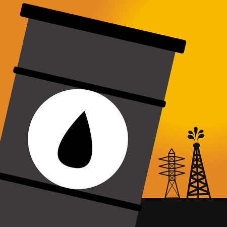 Industry design over yellow background, vector illustrationのイラスト素材