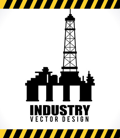 Industry design over white background, vector illustrationのイラスト素材
