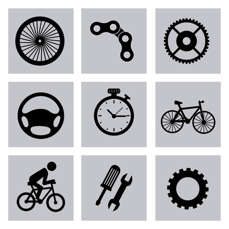 Bike design over white background, vector illustrationのイラスト素材