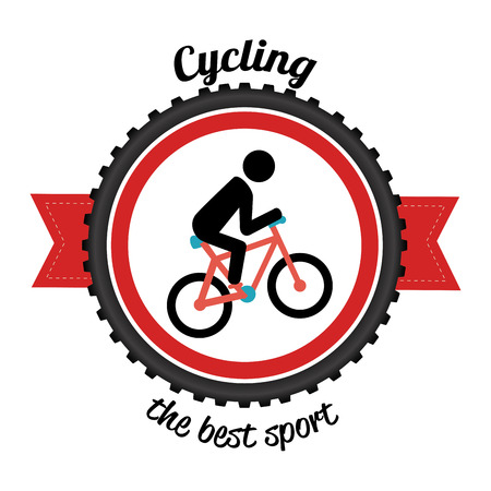 Bike design over white background, vector illustrationのイラスト素材
